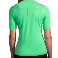 BROOKS HIGH POINT SHORT SLEEVE HYPER GREEN  Tee shirt running pas cher