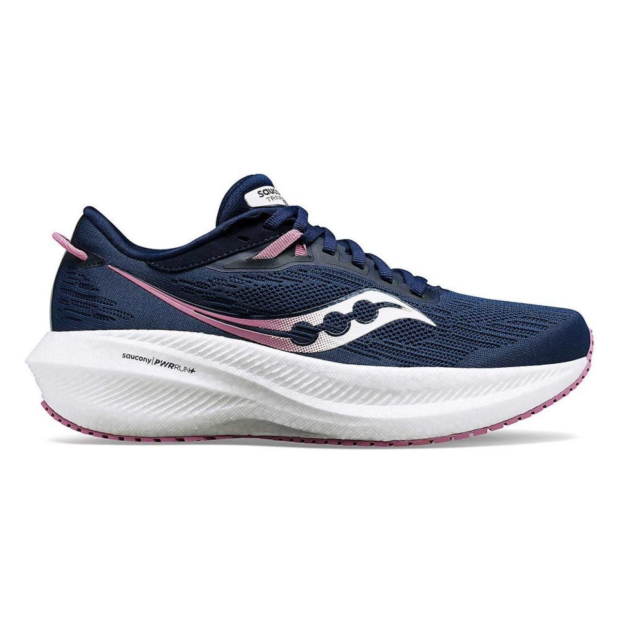 SAUCONY TRIUMPH 21 NAVY ET ORCHID Chaussures running saucony