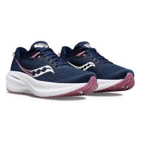 SAUCONY TRIUMPH 21 NAVY ET ORCHID Chaussures running saucony pas cher