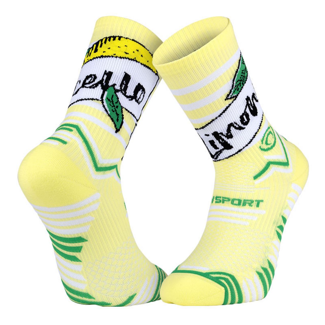 BV SPORT CHAUSSETTES TRAIL COLLECTOR  NUTRISOCKS LIMONCELLO Chaussettes de trail