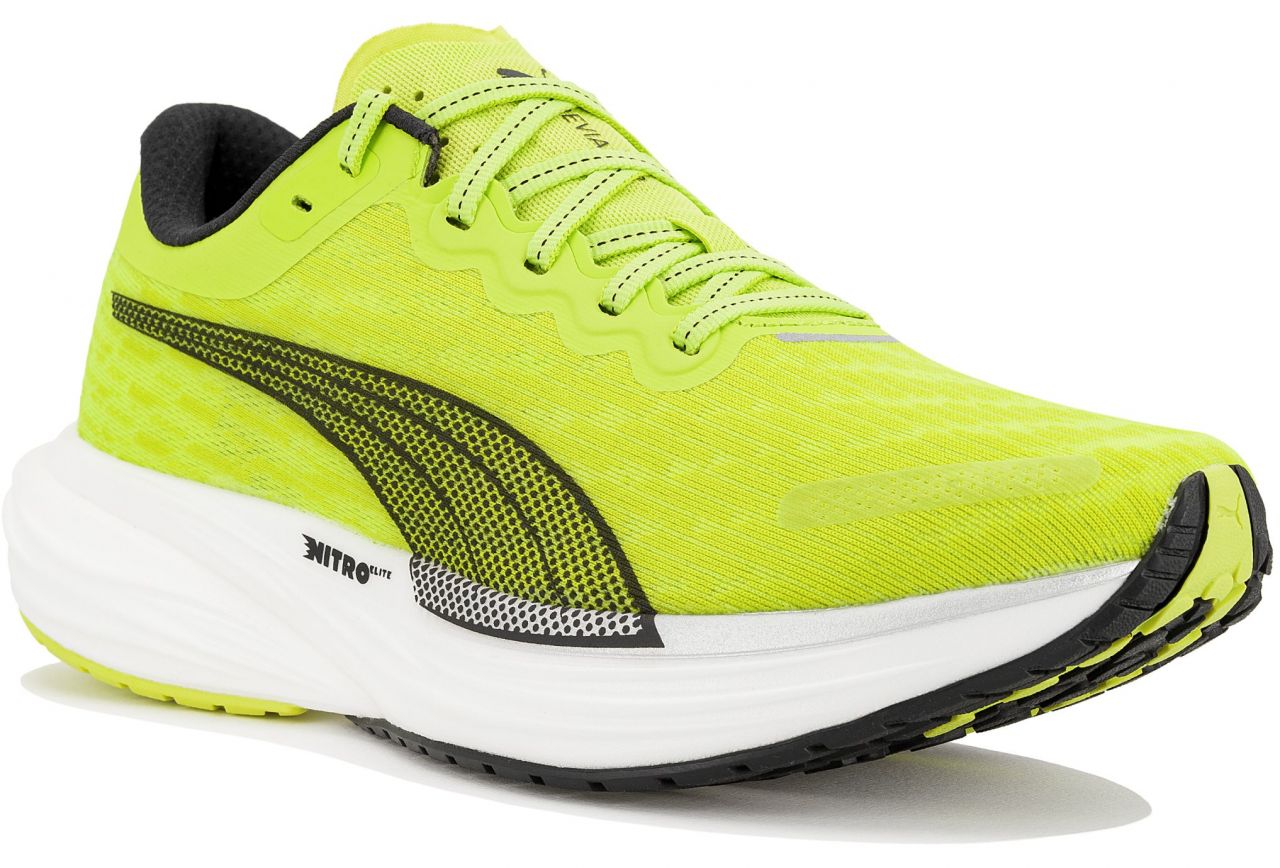 PUMA DEVIATE NITRO 2 NOIR ET LIME Chaussures de running