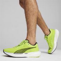 PUMA DEVIATE NITRO 2 NOIR ET LIME Chaussures de running pas cher