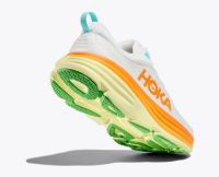 HOKA BONDI 8 MIDNIGHT BLANC DE BLANC ET SOLAR FLARE Chaussures de running pas cher