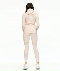 JOHAUG ADVANCETECH WOOL HOOD LIGHT BEIGE Maillot laine de merinos pas cher