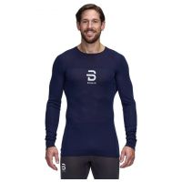 DAEHLIE PERFORMANCE TECH LONG SLEEVE NAVY  Sous vetement technique avec laine merinos pas cher