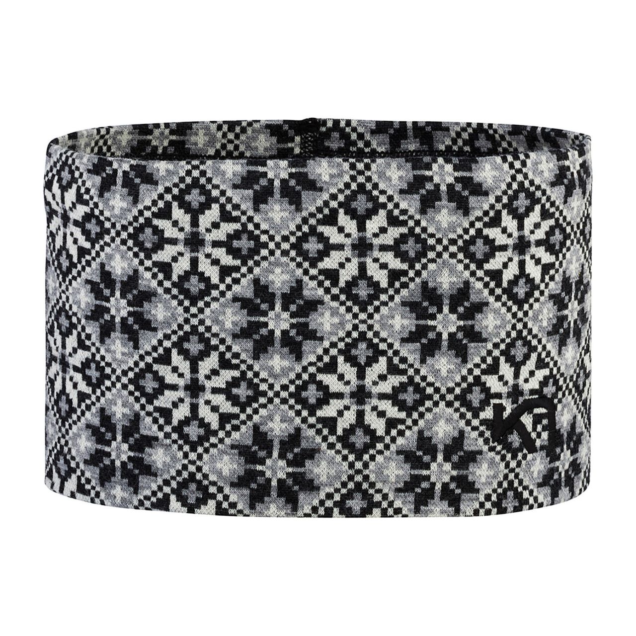 KARI TRAA ROSE HEADBAND BLACK Bandeau en laine merinos