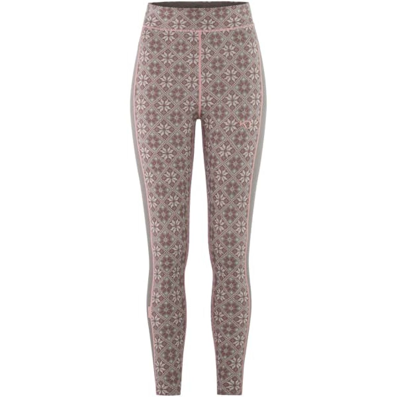 KARI TRAA ROSE HIGH WAIST PANT TAUPE Sous vetement technique en laine merinos