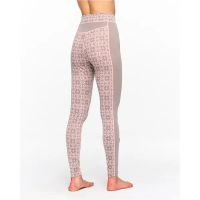 KARI TRAA ROSE HIGH WAIST PANT TAUPE Sous vetement technique en laine merinos pas cher