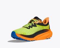 HOKA CHALLENGER ATR  7 BLACK ET LETTUCE Chaussures de Trail pas cher