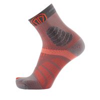 SIDAS CHAUSSETTES T-FREE TRAIL ORANGE ET GREY  Chaussettes de running pas cher