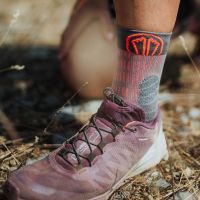 SIDAS CHAUSSETTES T-FREE TRAIL ORANGE ET GREY  Chaussettes de running pas cher