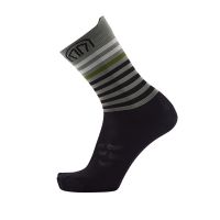 SIDAS RUN ANATOMIC LIGHT CREW BLACK ET DARK GREY Chaussettes de running pas cher