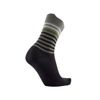 SIDAS RUN ANATOMIC LIGHT CREW BLACK ET DARK GREY Chaussettes de running pas cher