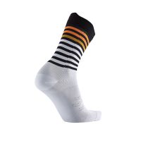 SIDAS RUN ANATOMIC LIGHT CREW WHITE ET BLACK  Chaussettes de running pas cher