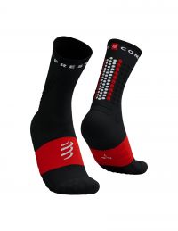 COMPRESSPORT ULTRA TRAIL SOCKS V2.0  BLACK RED Chaussettes running
