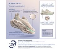 ASICS NOVABLAST 4 OATMEAL Chaussures Running pas cher