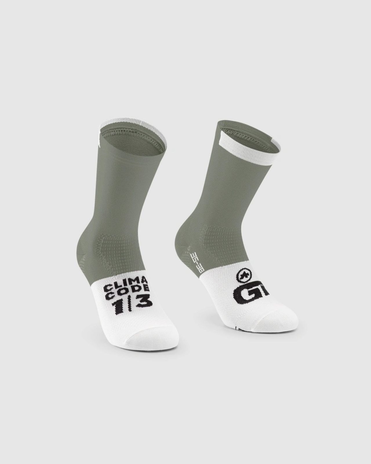 ASSOS GT SOCKS C2 TITAN GREEN  Soquettes vélo Assos