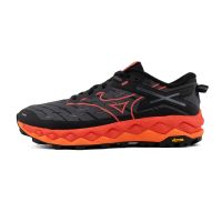 MIZUNO WAVE MUJIN 10 BLACK ET NASTURLIUM Chaussures de Trail pas cher