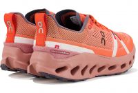 ON RUNNING CLOUDSURFER TRAIL FLAME ET DUSTROSE Chaussures de trail pas cher