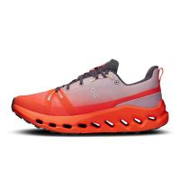 ON RUNNING CLOUDSURFER WP MAUVE ET FLAME  Chaussures de trail étanche pas cher