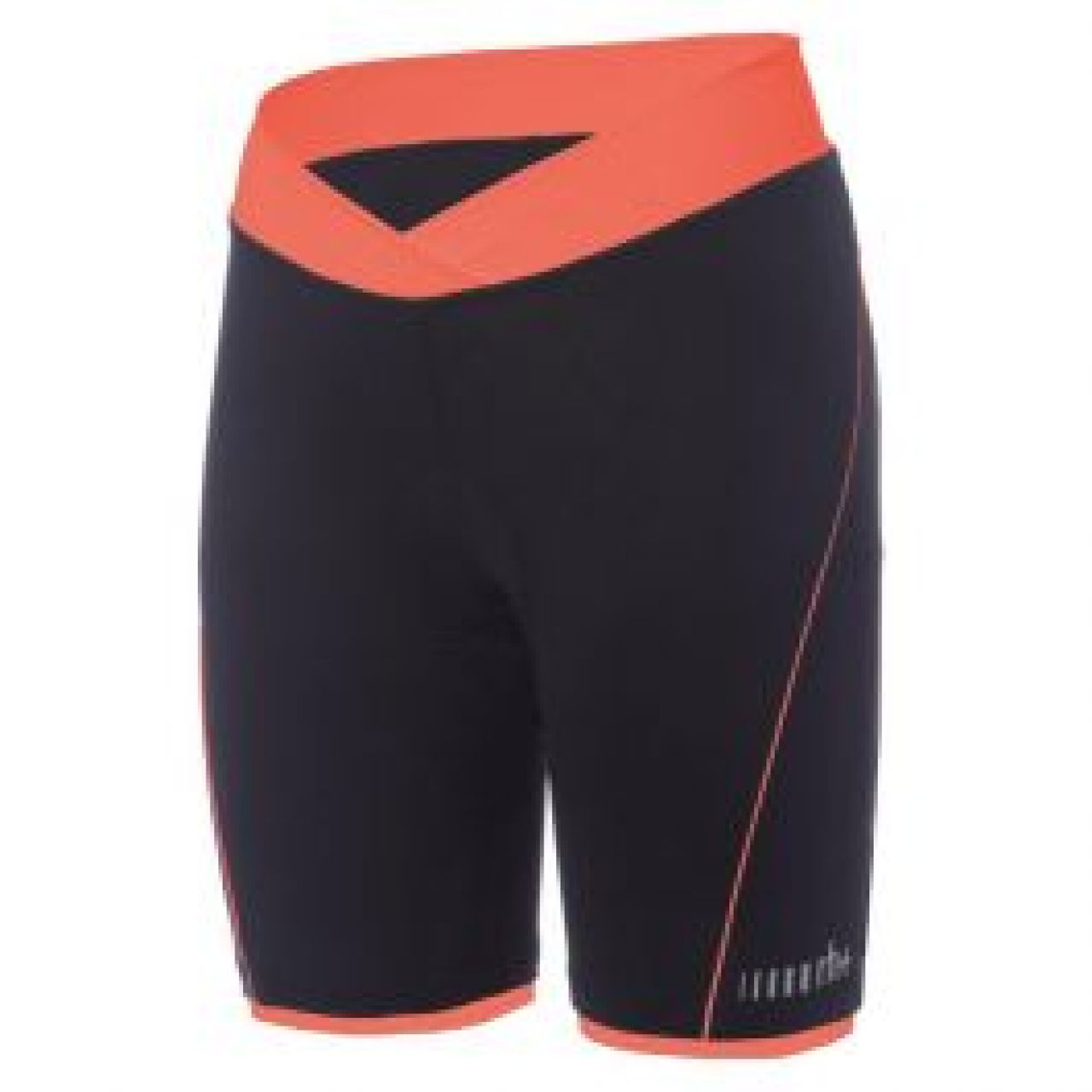 ZERO RH PISTA W SHORT 18CM BLACK ET ORANGE  Cuissard de cyclisme femme