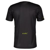 SCOTT TEE SHIRT RC SS NOIRE ET JAUNE Tee shirt running pas cher