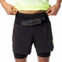 SCOTT HYBRID SHORT RC RUN BLACK YELLOW Short 2 en 1 pas cher