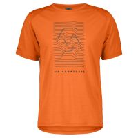 SCOTT TEE SHIRT SCOTT DEFINED MERINO GRAPHIC SS FLASH ORANGE Tee shirt technique