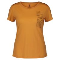 SCOTT MAILLOT MC DEFINED MERINOS GRAPHIC SS MELON ORANGE Tee shirt été merinos