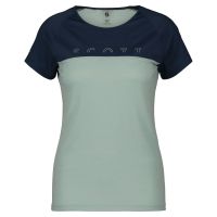 SCOTT MAILLOT MC DEFINED MERINOS  SS METAL BLUE Tee shirt été merinos