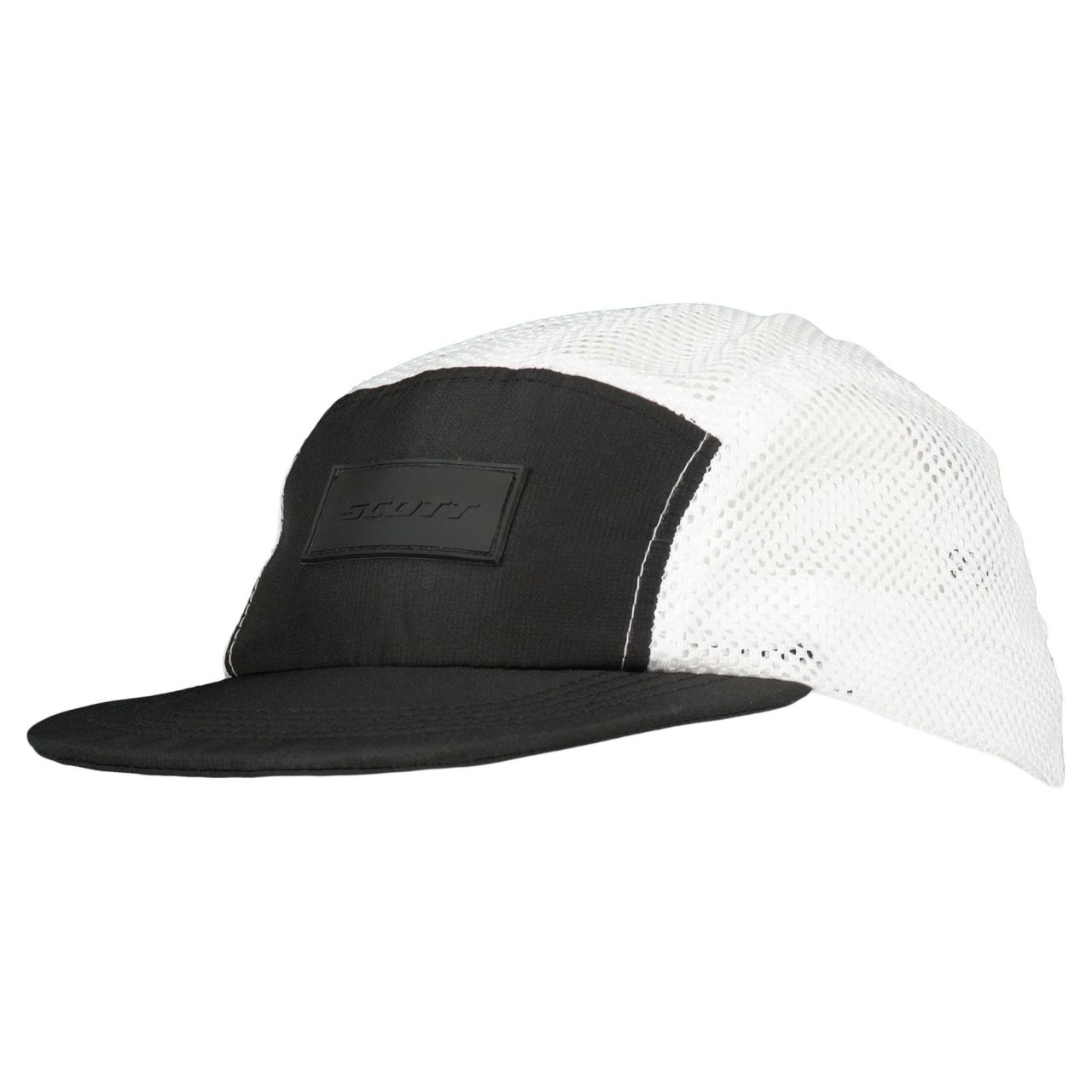SCOTT 5 PANEL CAP ENDURANCE BLACK ET WHITE  Casquette running