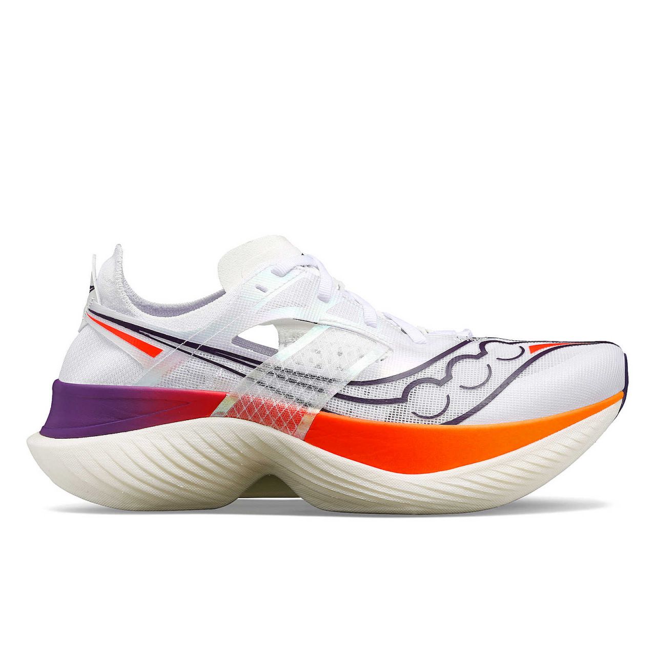 SAUCONY ENDORPHIN ELITE WHITE ET VIZIRED  Chaussures running saucony