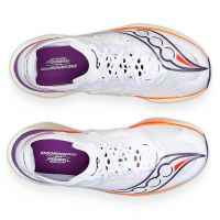 SAUCONY ENDORPHIN ELITE WHITE ET VIZIRED  Chaussures running saucony pas cher