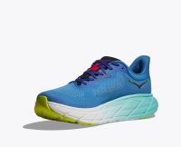 HOKA ARAHI 7 VIRTUAL BLUE ET CERISE Chaussures de running pas cher