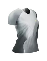 COMPRESSPORT PERFORMANCE SS TEE W BLACK ET WHITE Tee shirt de running