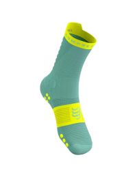 COMPRESSPORT PRO RACING SOCKS V4.0 TRAIL SHELL BLUE Chaussettes running pas cher