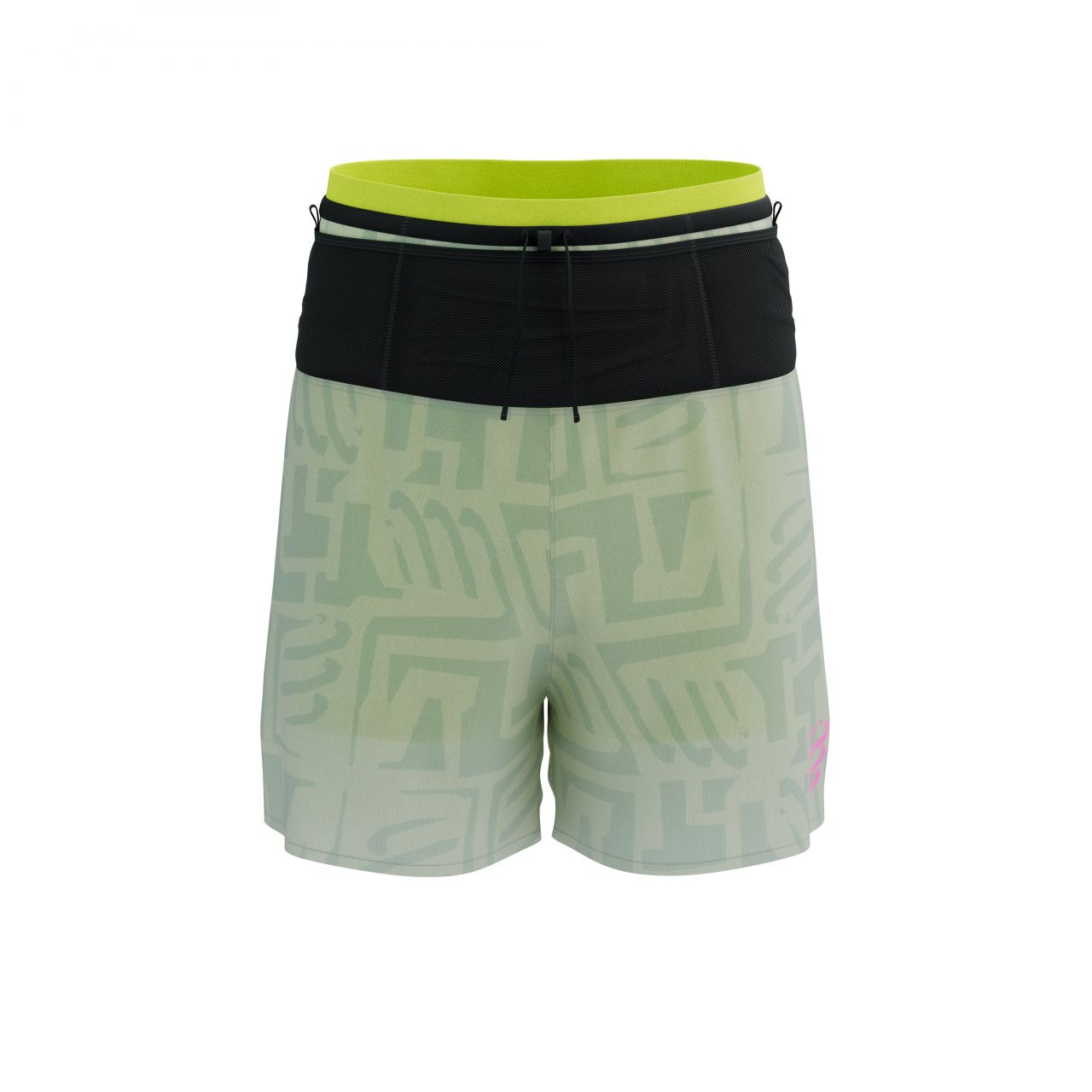 COMPRESSPORT TRAIL RACING 2 EN 1 SHORT SUGAR ICE  Short de running