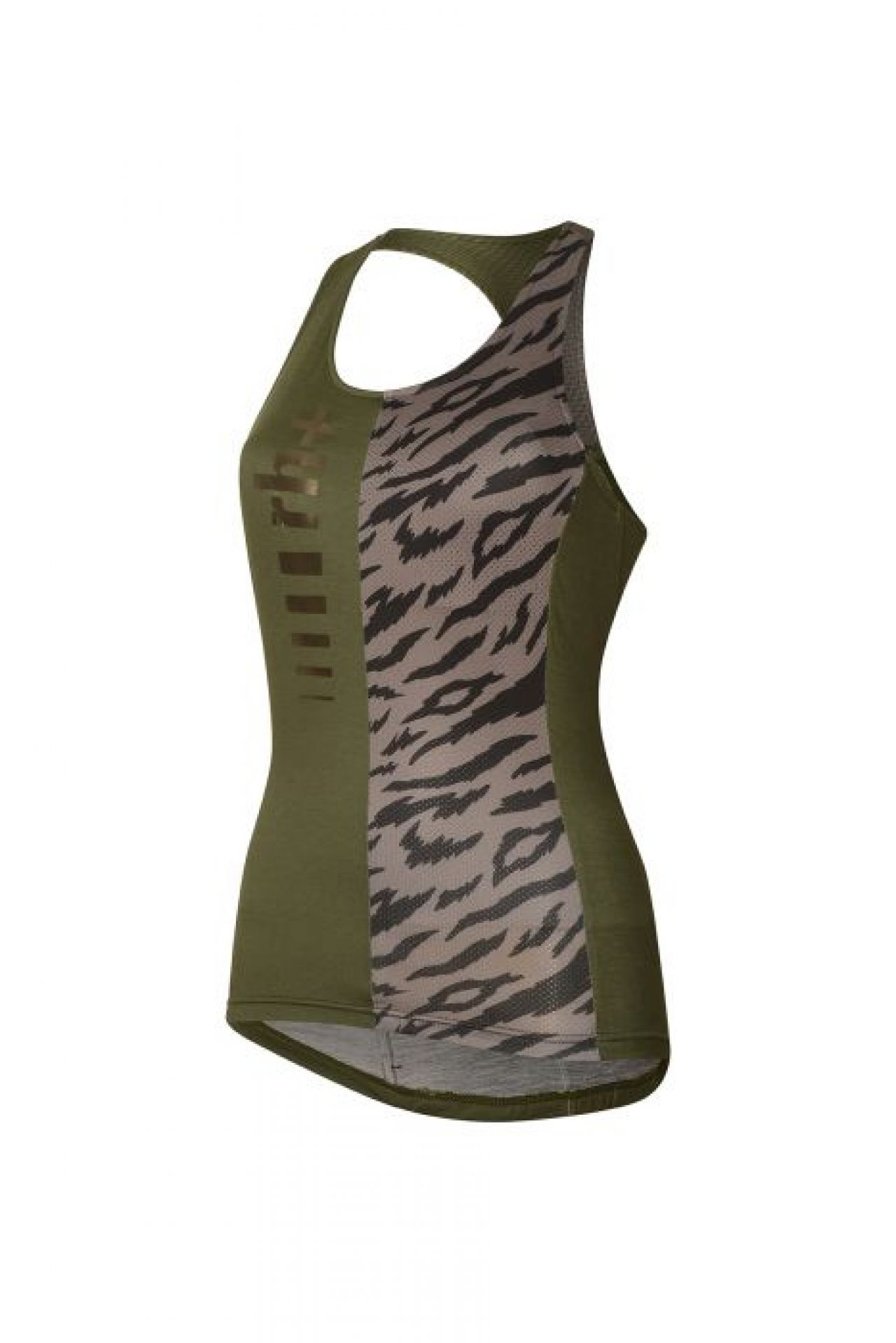 ZERO RH FASHION LOGO W TOP KAKI ET JAVA Maillot vélo été femme