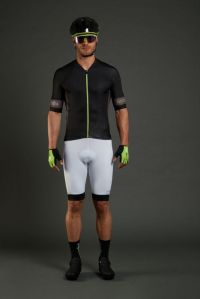 ZERO RH SPEED JERSEY BELUGA BLACK ET ACID LIME Maillot vélo été pas cher