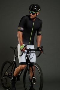 ZERO RH SPEED JERSEY BELUGA BLACK ET ACID LIME Maillot vélo été pas cher