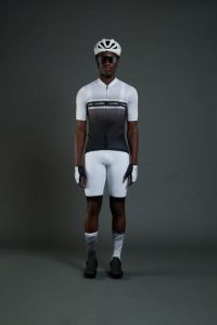 ZERO RH LIGHT CLIMBER JERSEY WHITE ET BLACK maillot vélo été pas cher