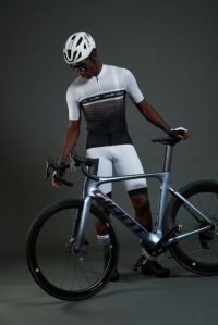 ZERO RH LIGHT CLIMBER JERSEY WHITE ET BLACK maillot vélo été pas cher