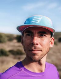 COMPRESSPORT 5 PANEL LIGHT CAP SHELL BLUE ET LUPINE Casquette running pas cher