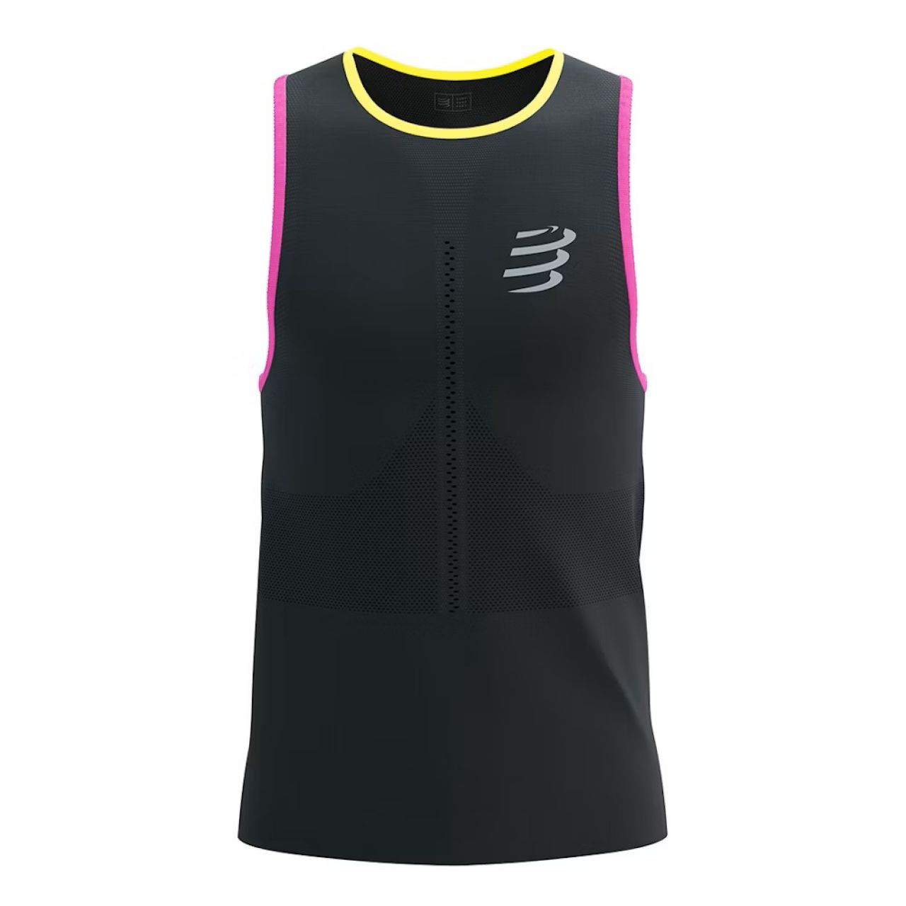COMPRESSPORT PRO RACING SINGLET BLACK ET SAFE  Débardeur de running