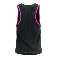 COMPRESSPORT PRO RACING SINGLET BLACK ET SAFE  Débardeur de running pas cher