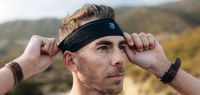 COMPRESSPORT THIN HEADBAND ON/OFF BLACK  Bandeau été pas cher