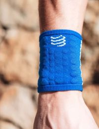 COMPRESSPORT SWEATBANDS 3D DOTS DAZZ BLUE Poignet éponge pas cher