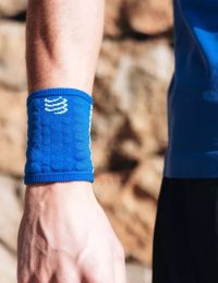 COMPRESSPORT SWEATBANDS 3D DOTS DAZZ BLUE Poignet éponge pas cher