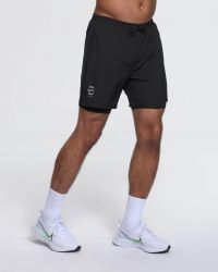 DAEHLIE SHORT RUN 2 EN 1 BLACK  Short Running pas cher