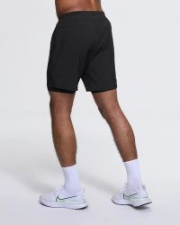DAEHLIE SHORT RUN 2 EN 1 BLACK  Short Running pas cher